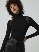 Patchwork Fileli Uzun Kollu Body