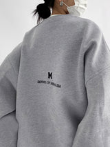 Minimalizm Büyük Erkek Çocuk Sweat