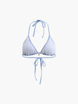 Baskılı Halter Düğümlü Bikini Takımı