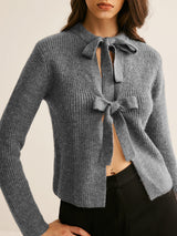 Fiyonklu Düğümlü Hırka