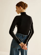 Yün Karışımlı Balıkçı Yaka Örgü Üst