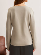 Şık V Yaka Kesim Hırka