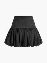 Bud Bel Pileli Panelli Mini Etek