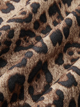 Orta Bel Leopar Desenli Etek