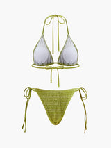 Bağcıklı Askılı Üçgen Bikini