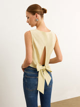Bağlamalı Fiyonklu Tank Top