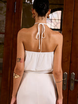 Metal Dekor Halter Kesim Üst