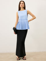 Pileli Etekli Tank Top