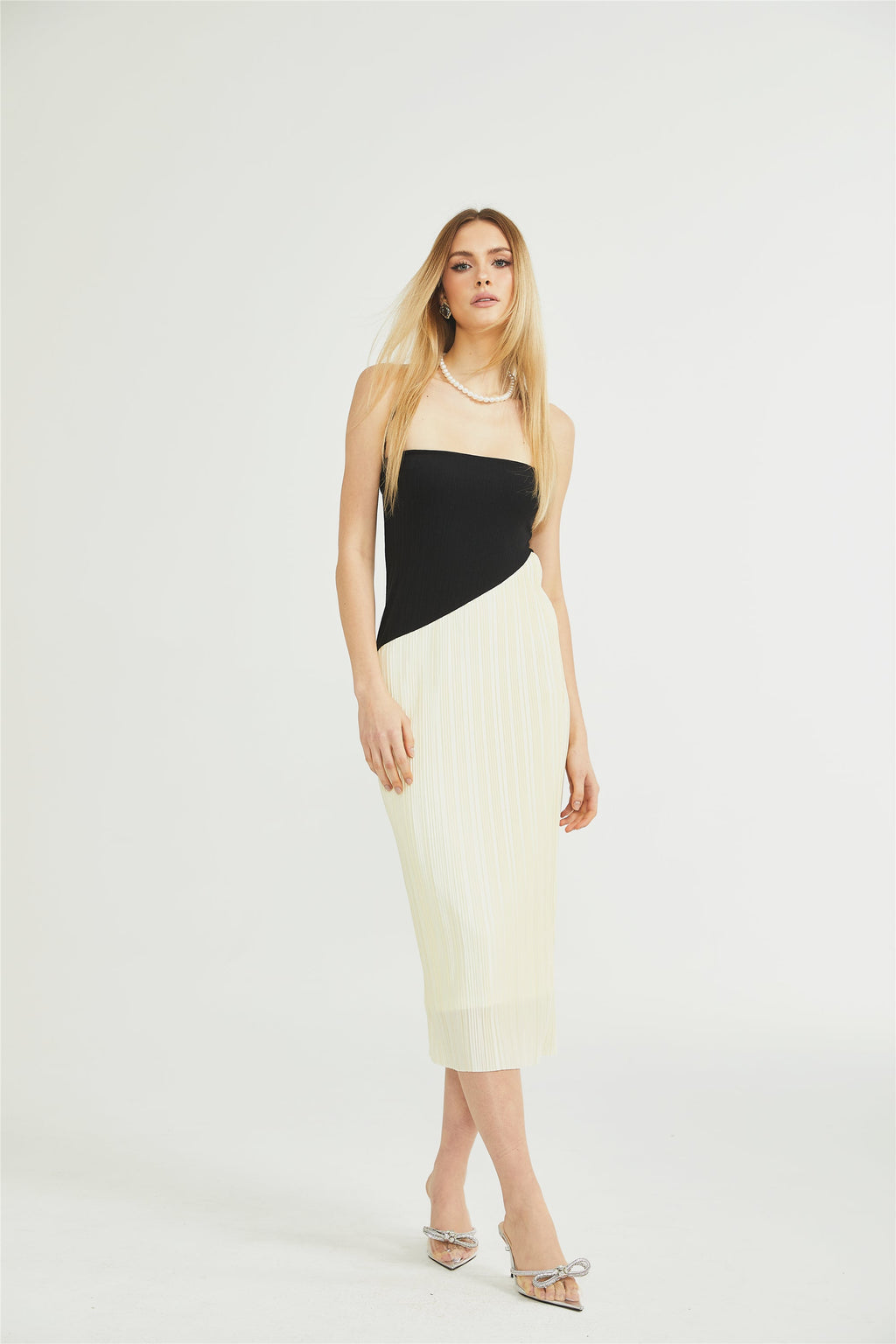 Giverny fit midi elbise