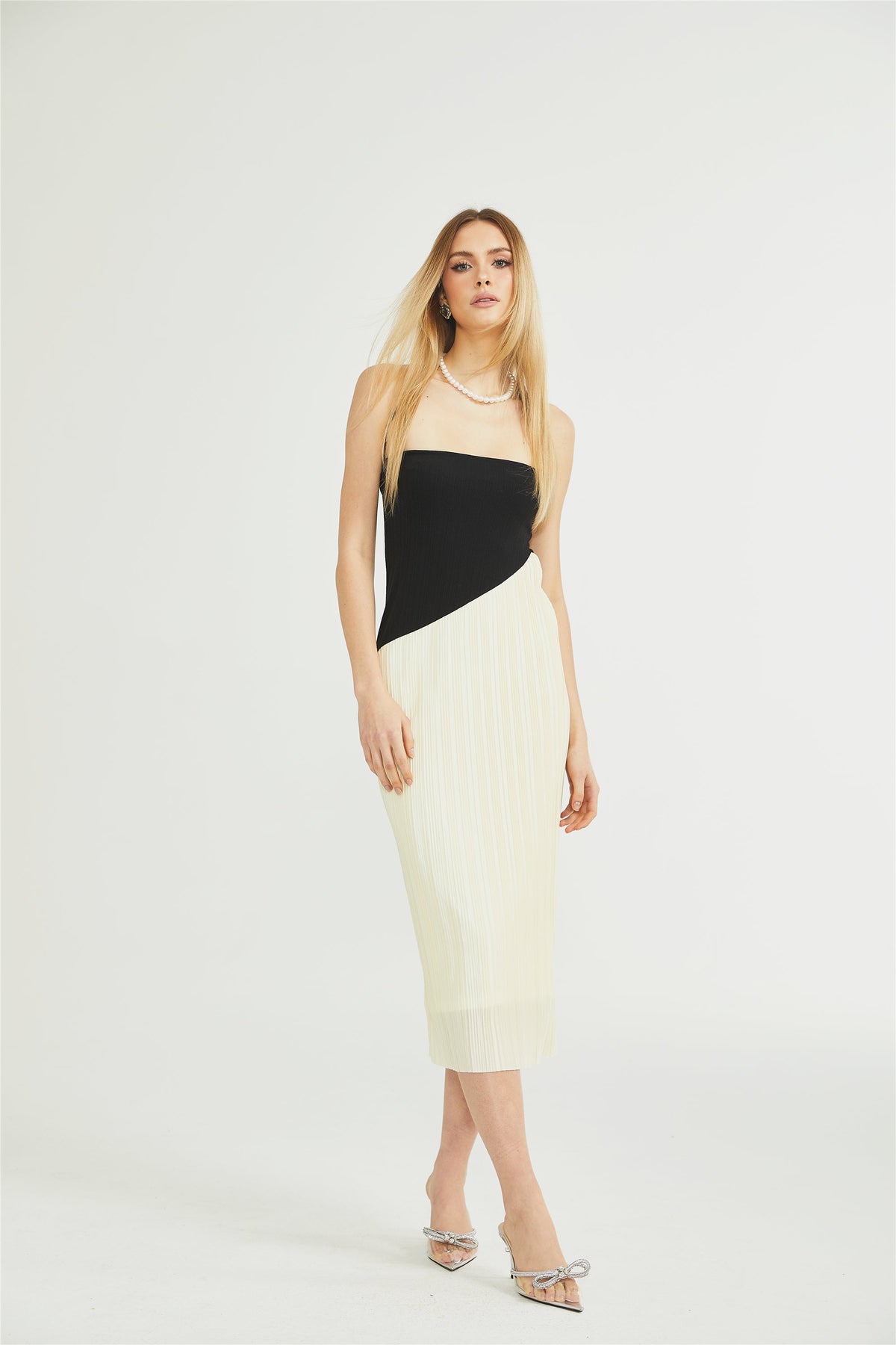 Giverny fit midi elbise