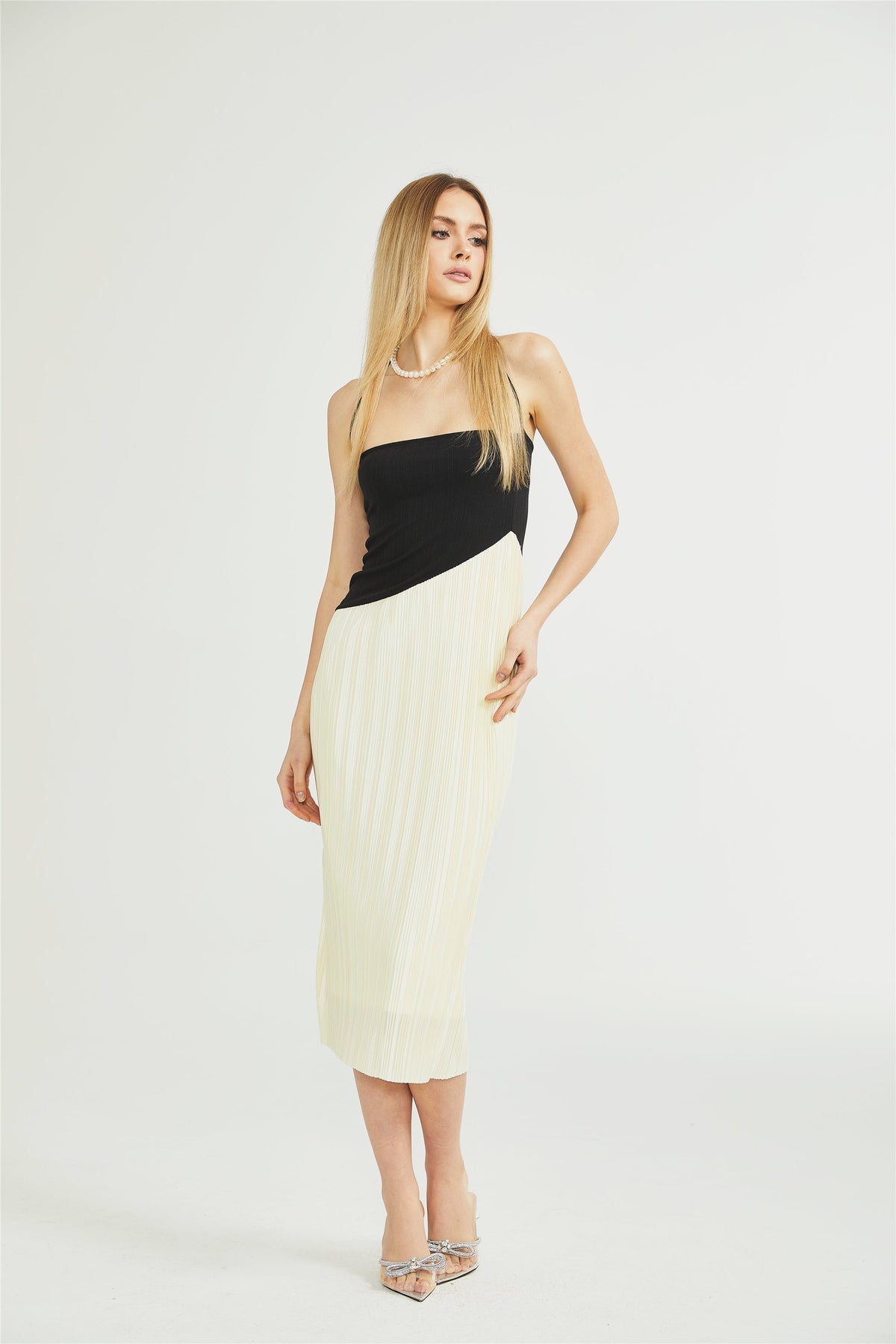 Giverny fit midi elbise