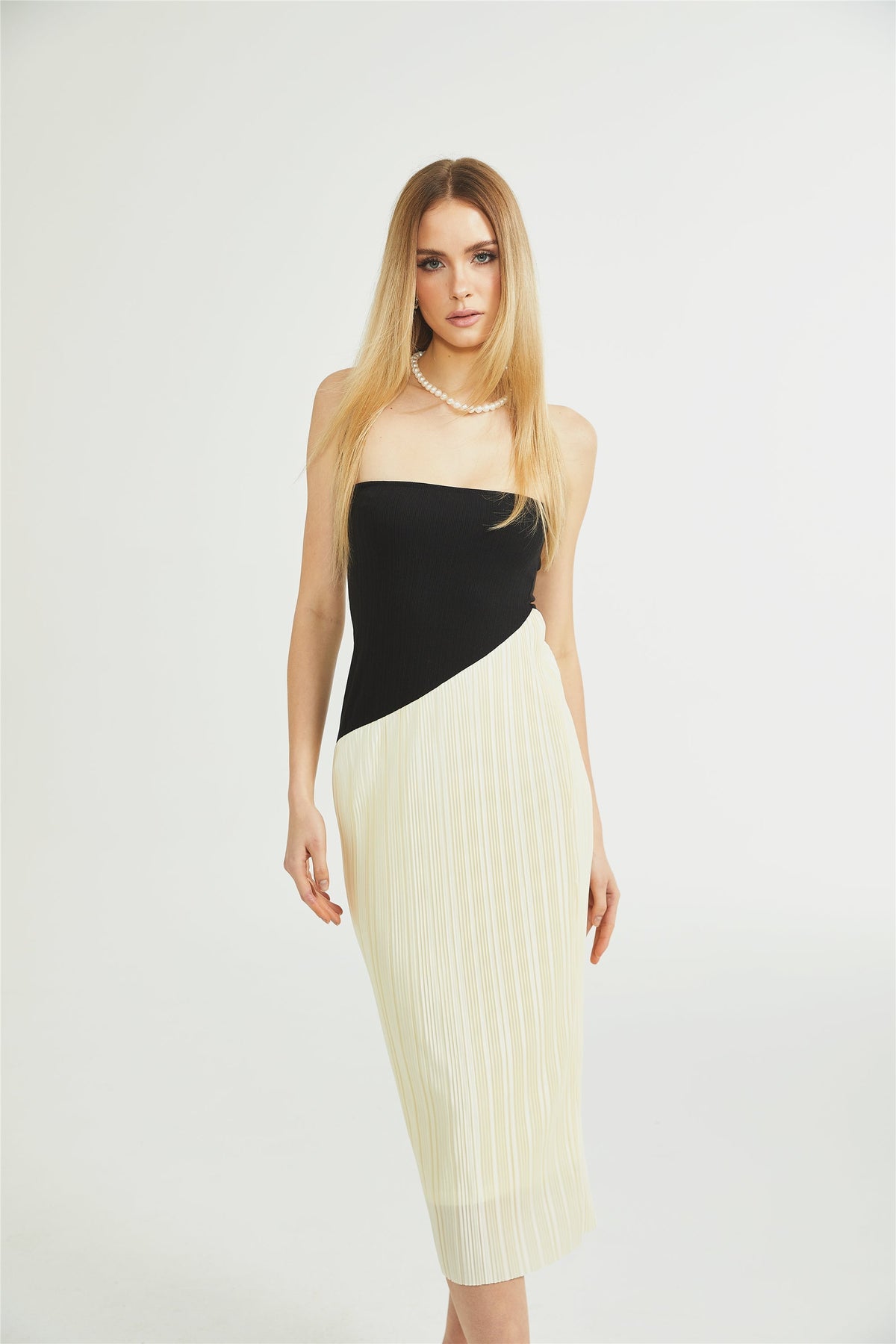 Giverny fit midi elbise