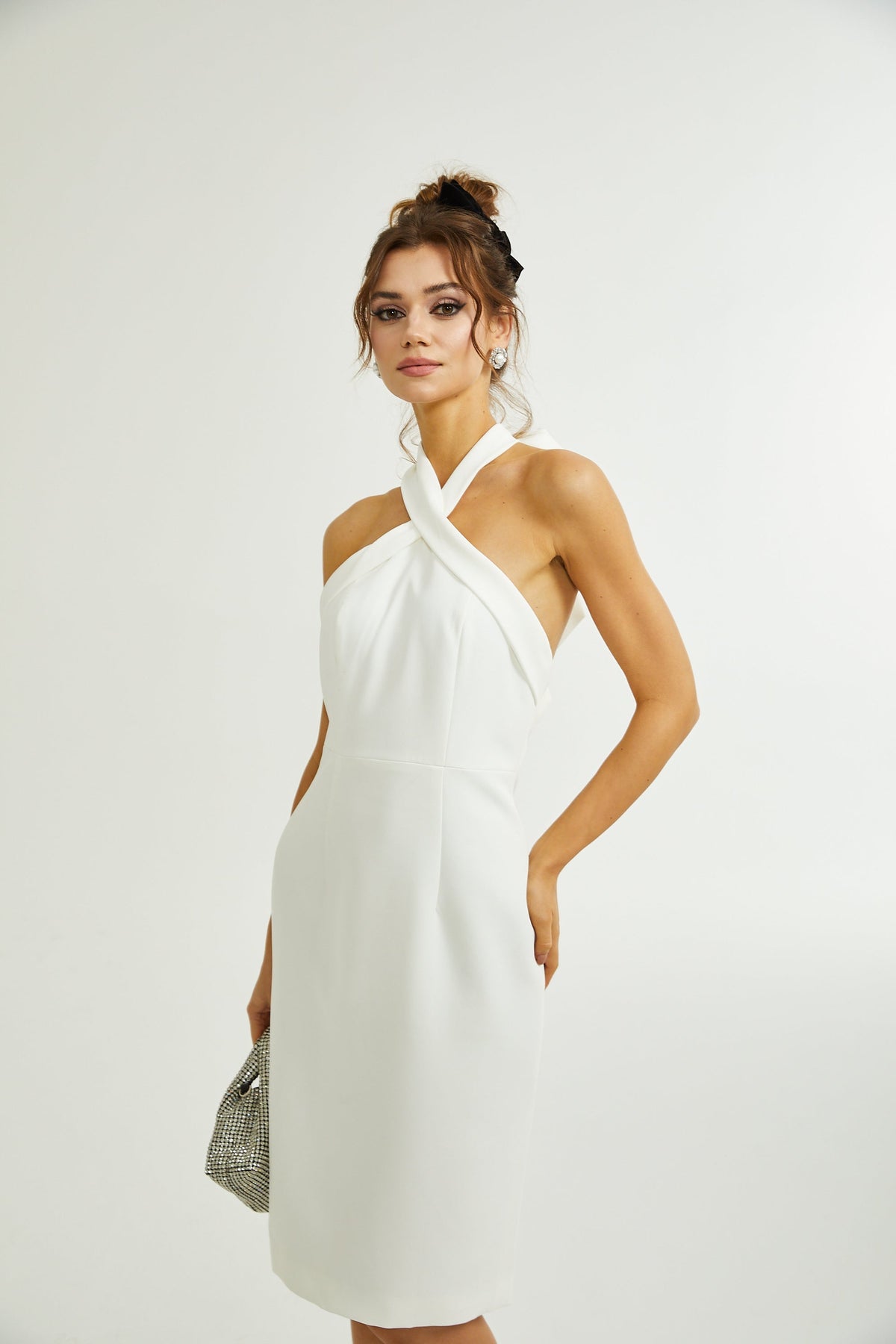 Azzurra midi elbise
