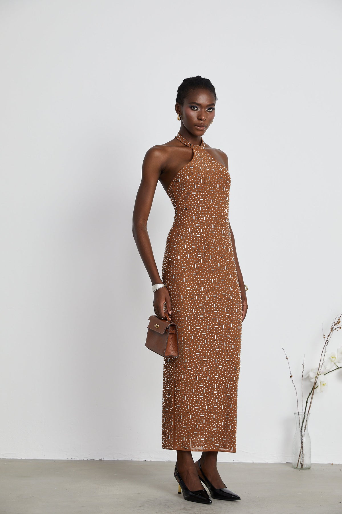 Désirée bodycon maksi elbise