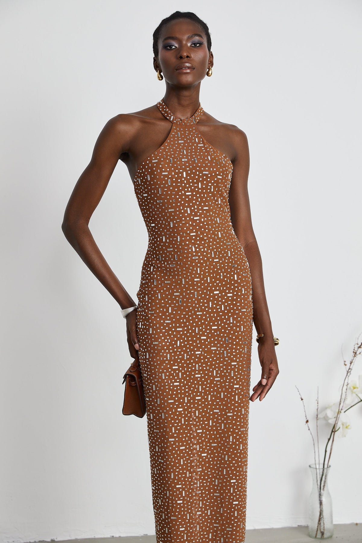 Désirée bodycon maksi elbise