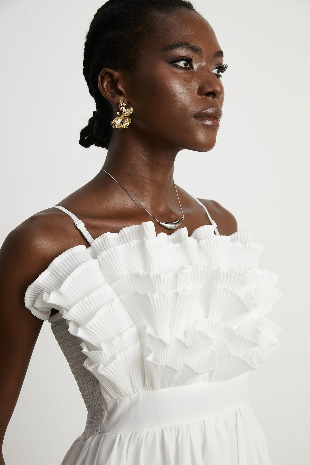 Raphaëlle midi elbise