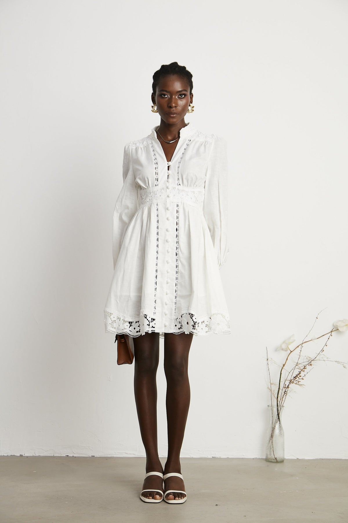 Margaux dantel mini elbise