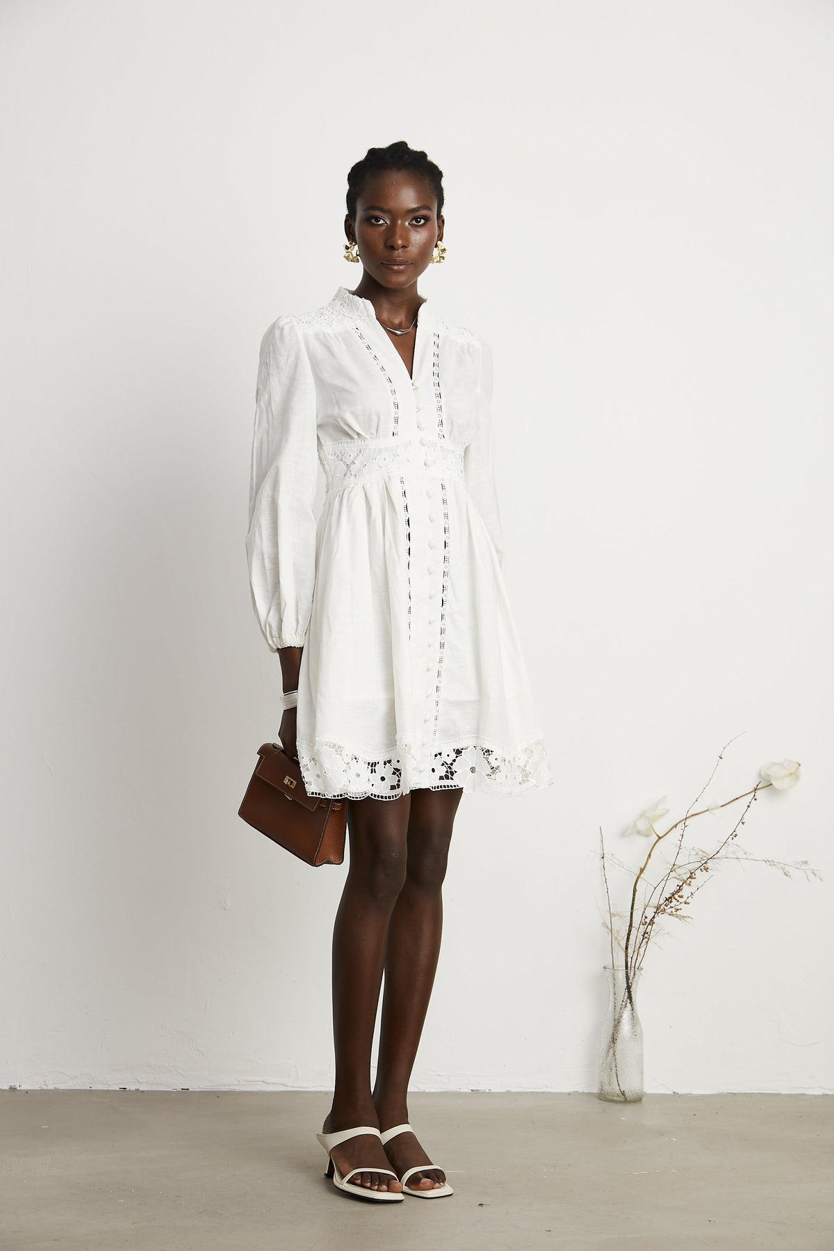 Margaux dantel mini elbise