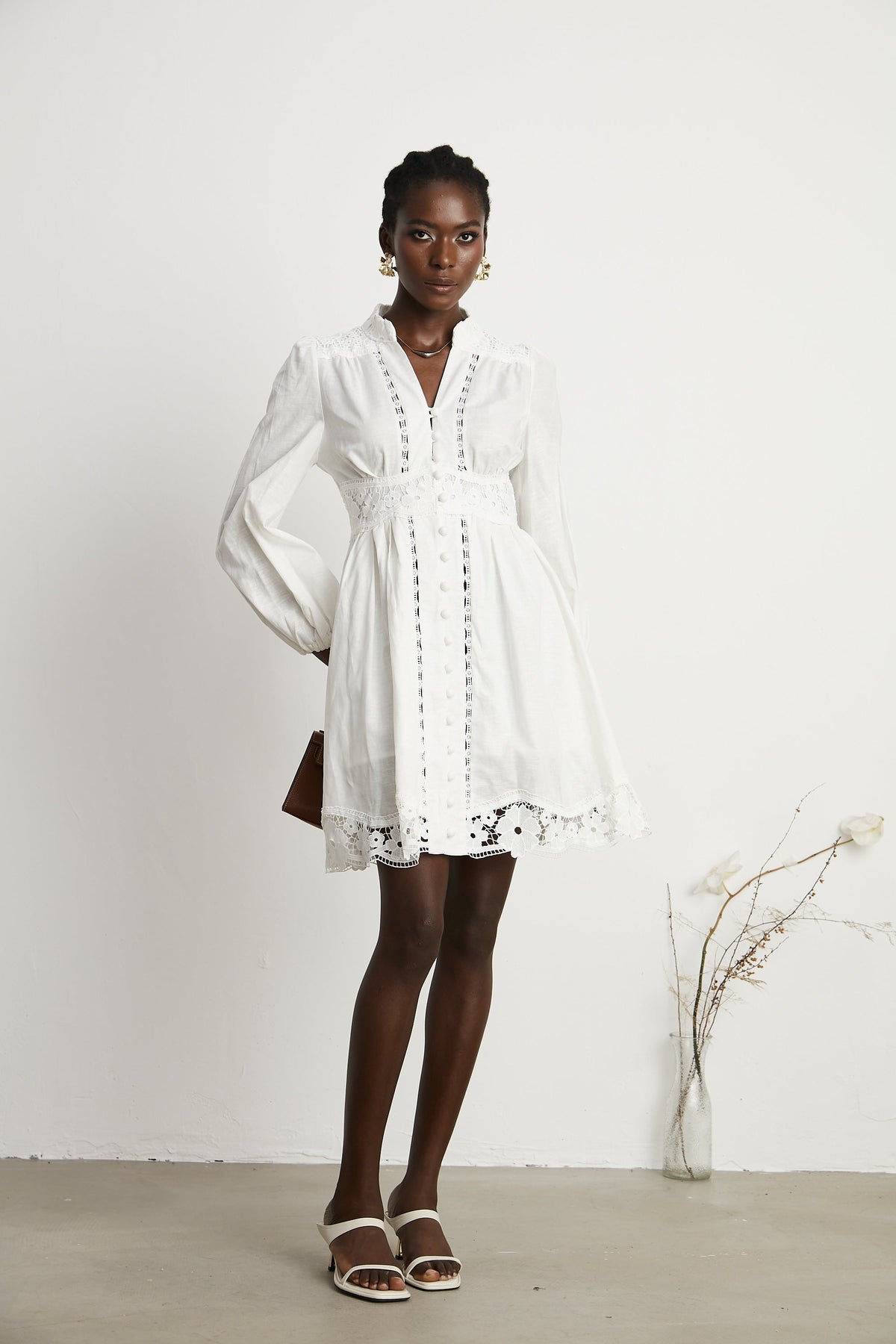 Margaux dantel mini elbise