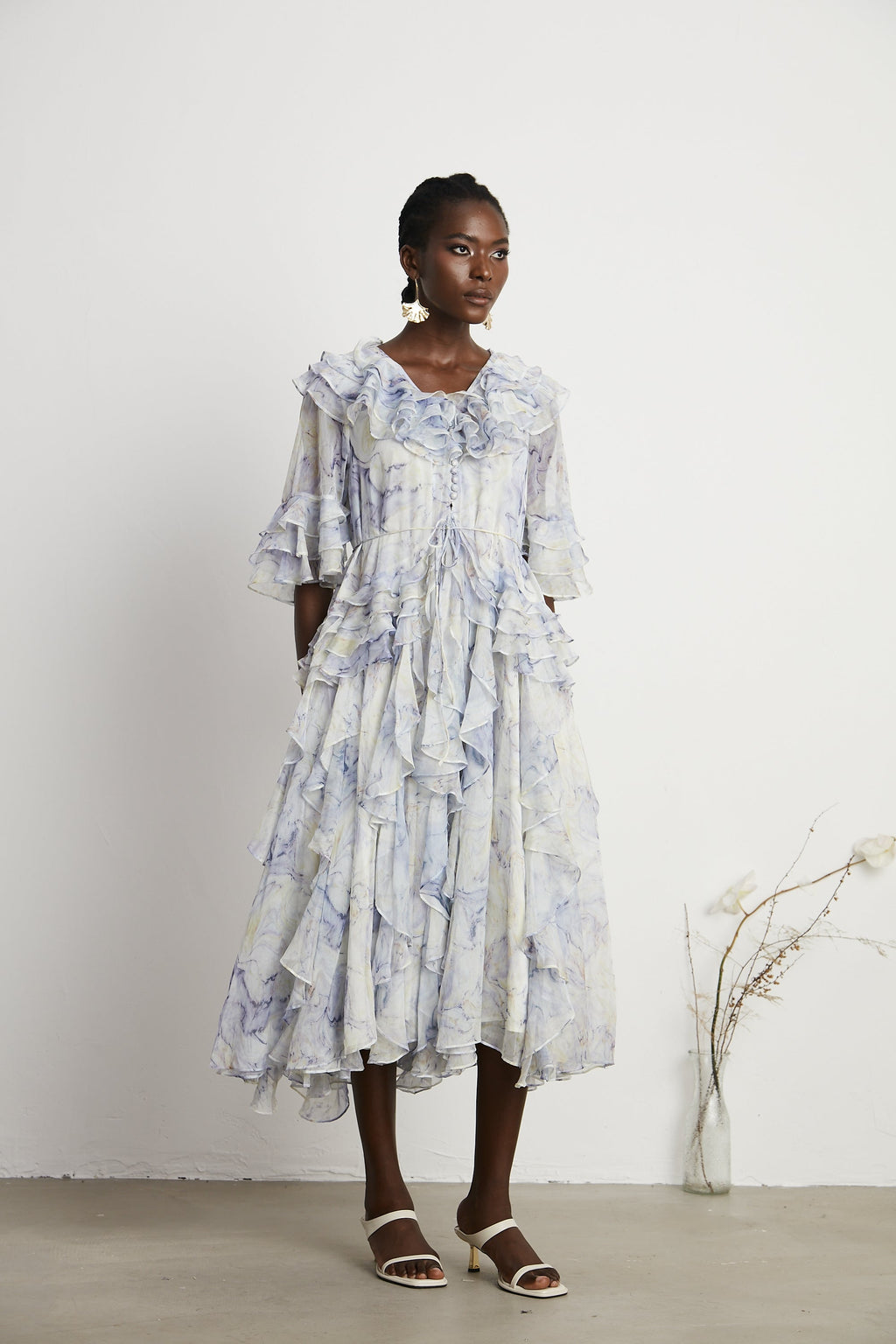 Ellica midi elbise