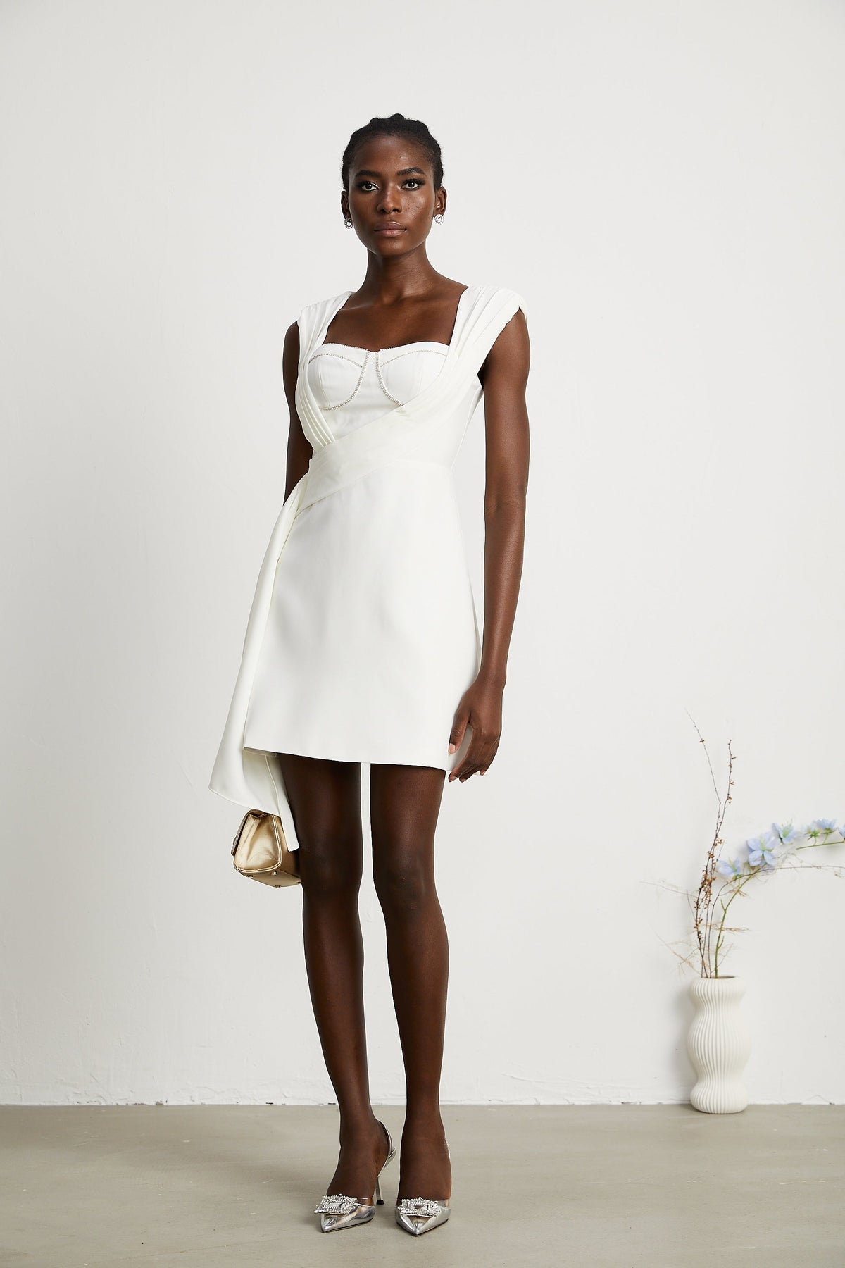 Solange kurdele mini elbise