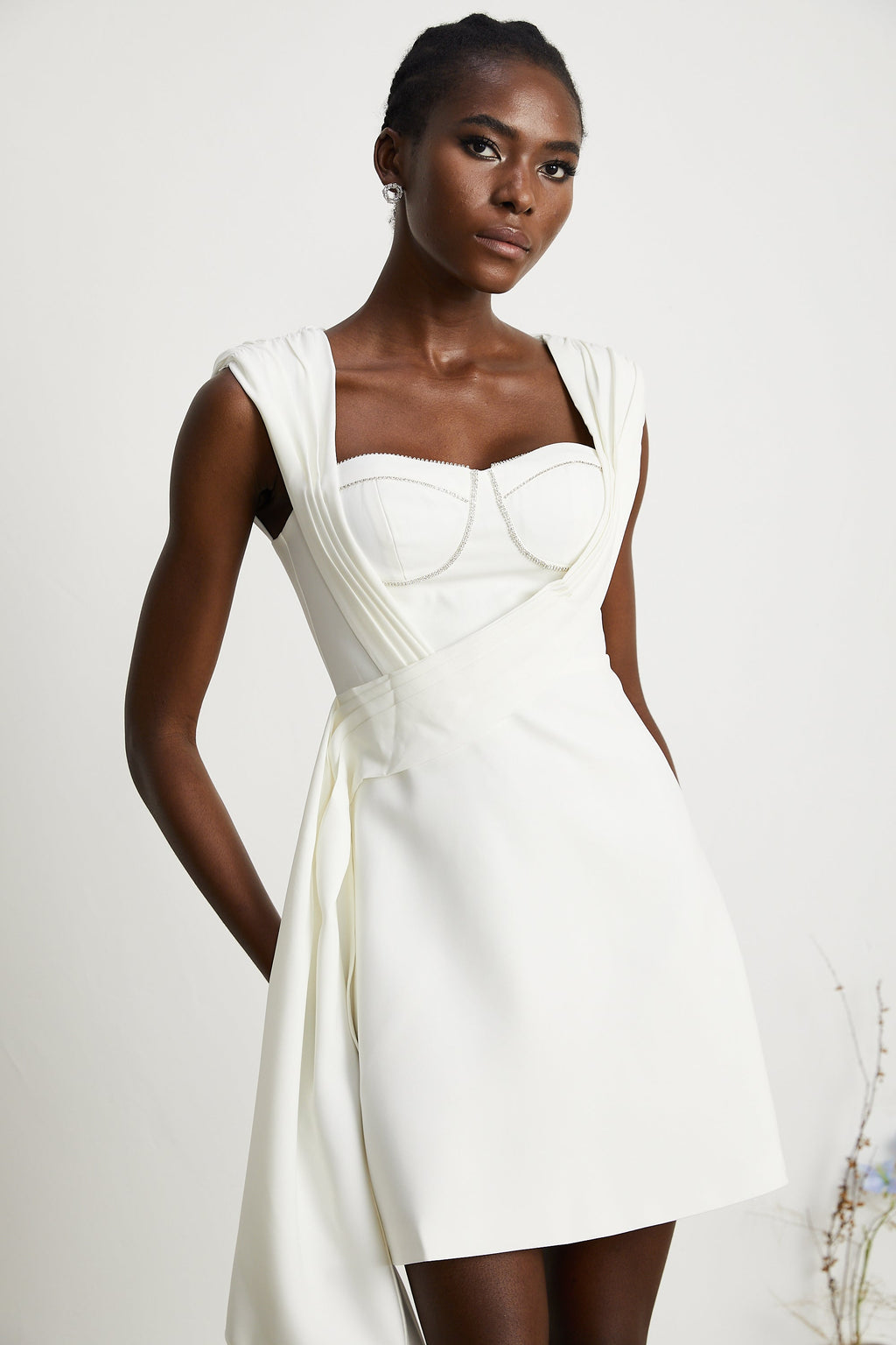 Solange kurdele mini elbise