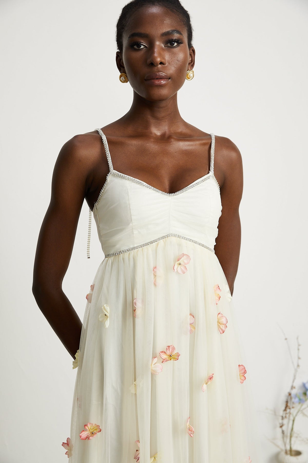 Isabeau midi elbise