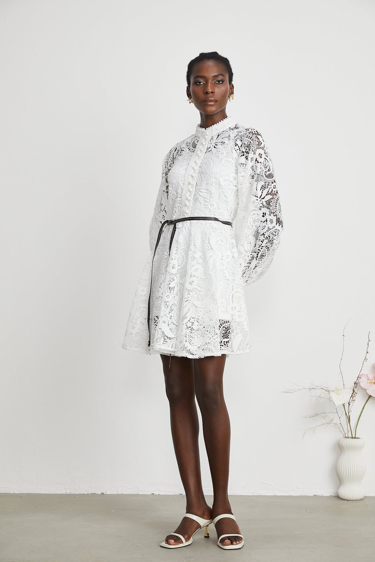 Camelliera mini elbise