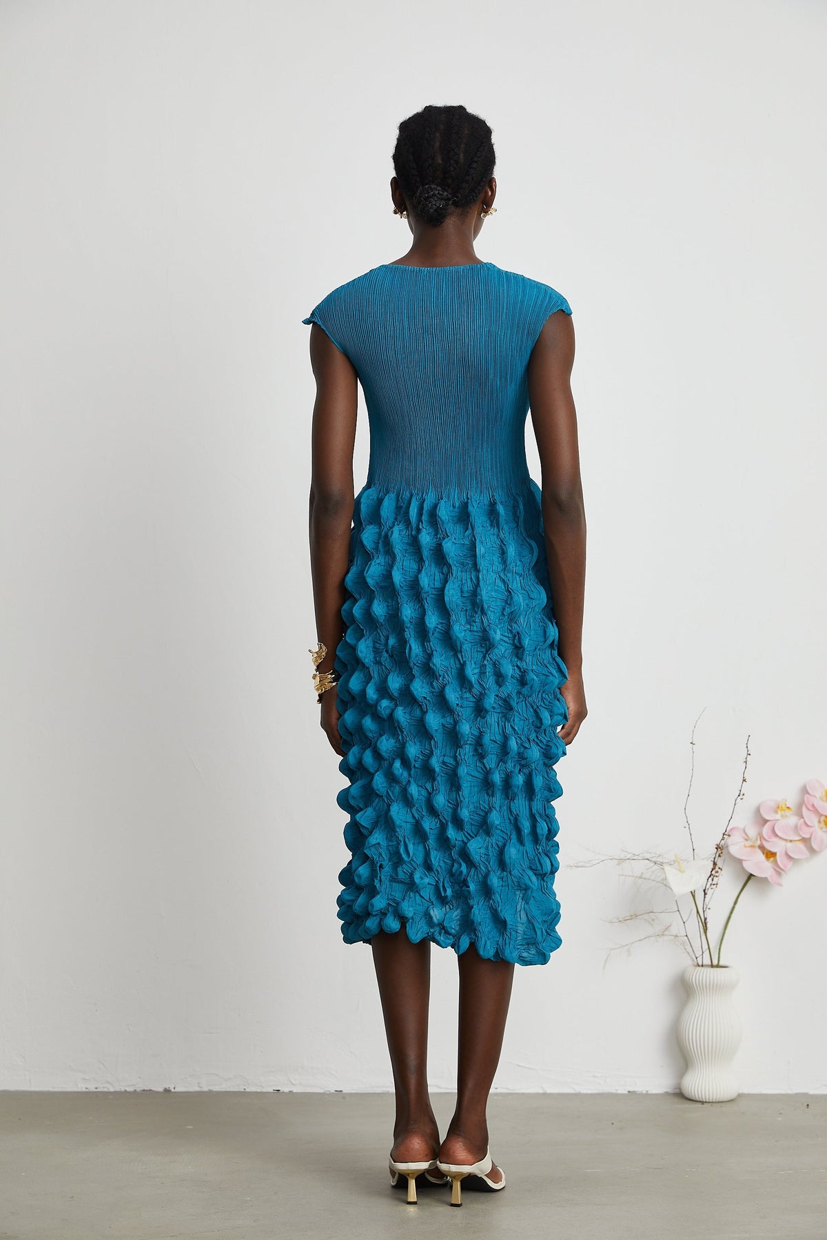 Estelle midi elbise