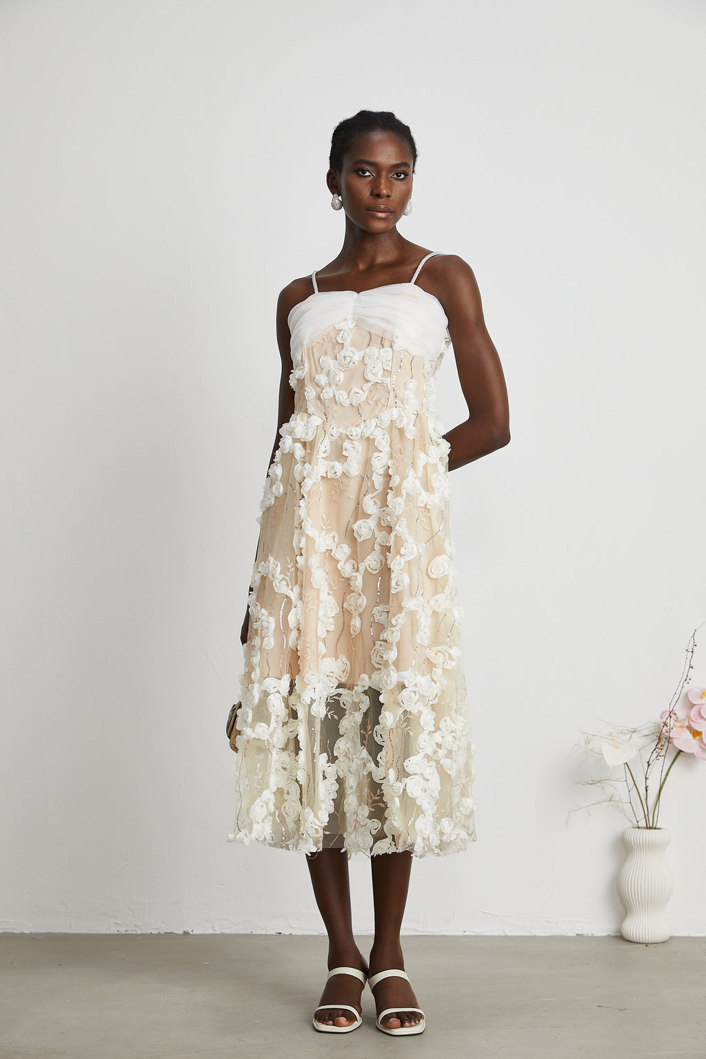 Jacqueline midi elbise