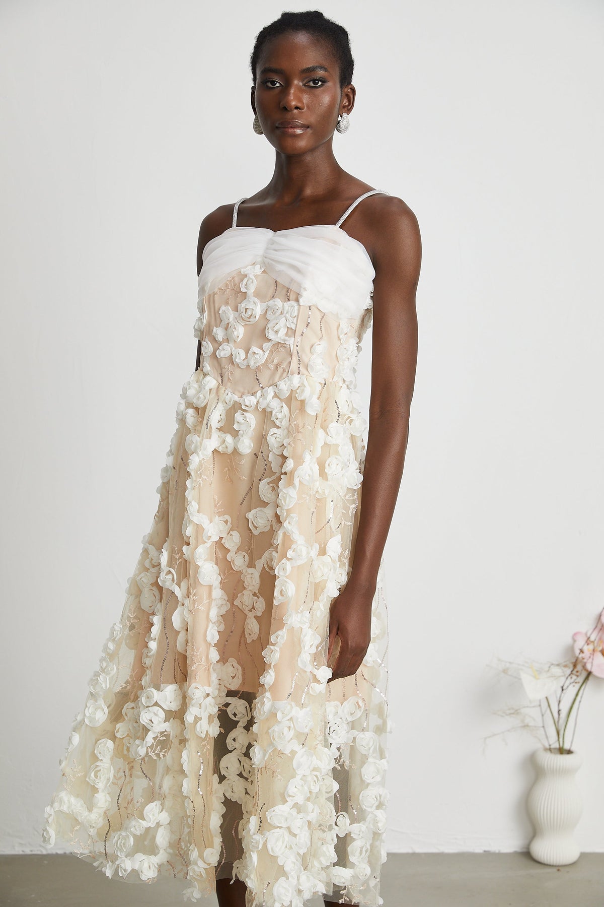 Jacqueline midi elbise
