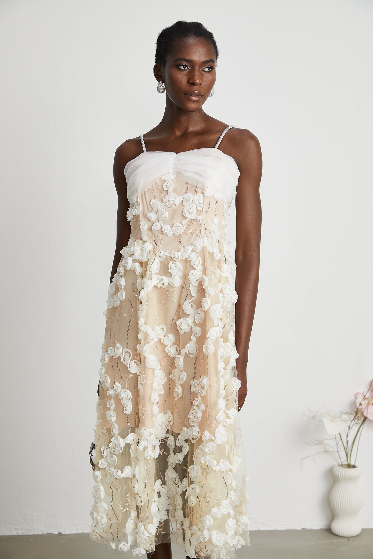 Jacqueline midi elbise