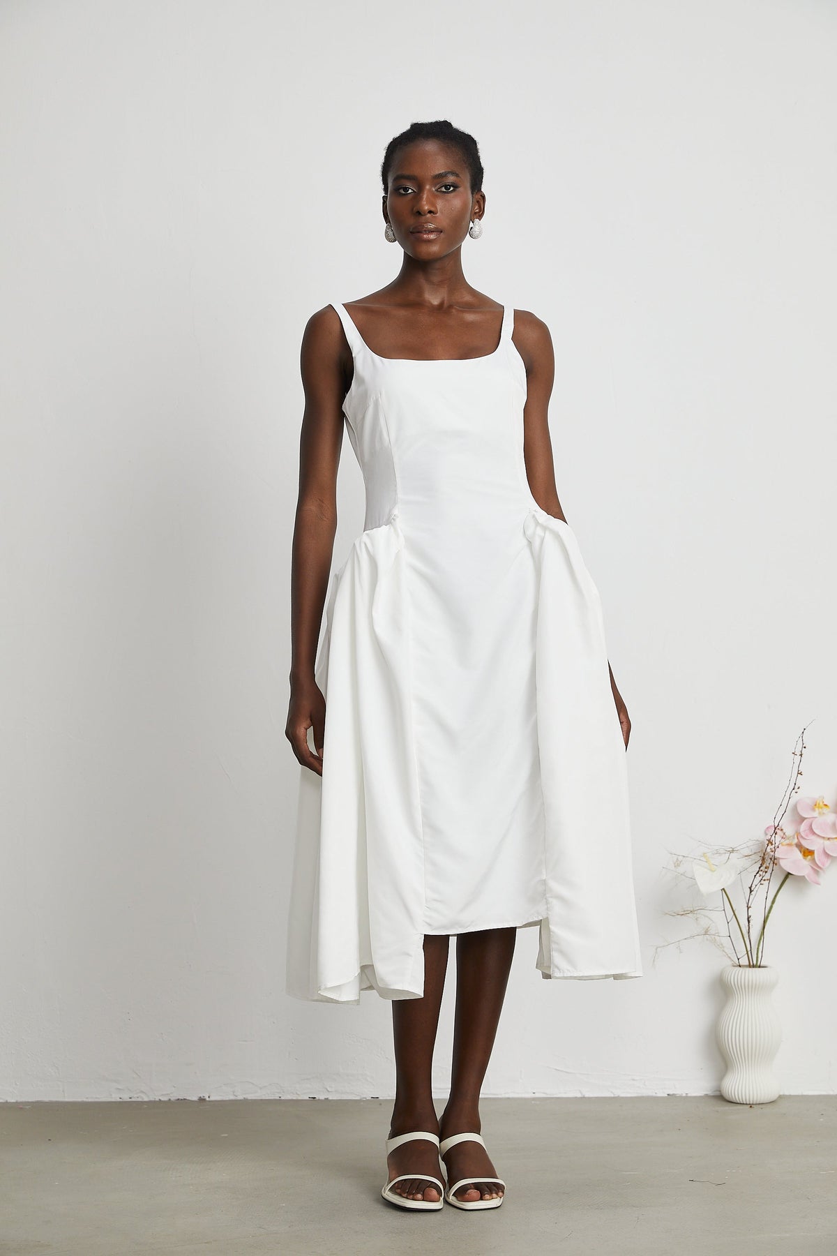 Ingrid midi elbise