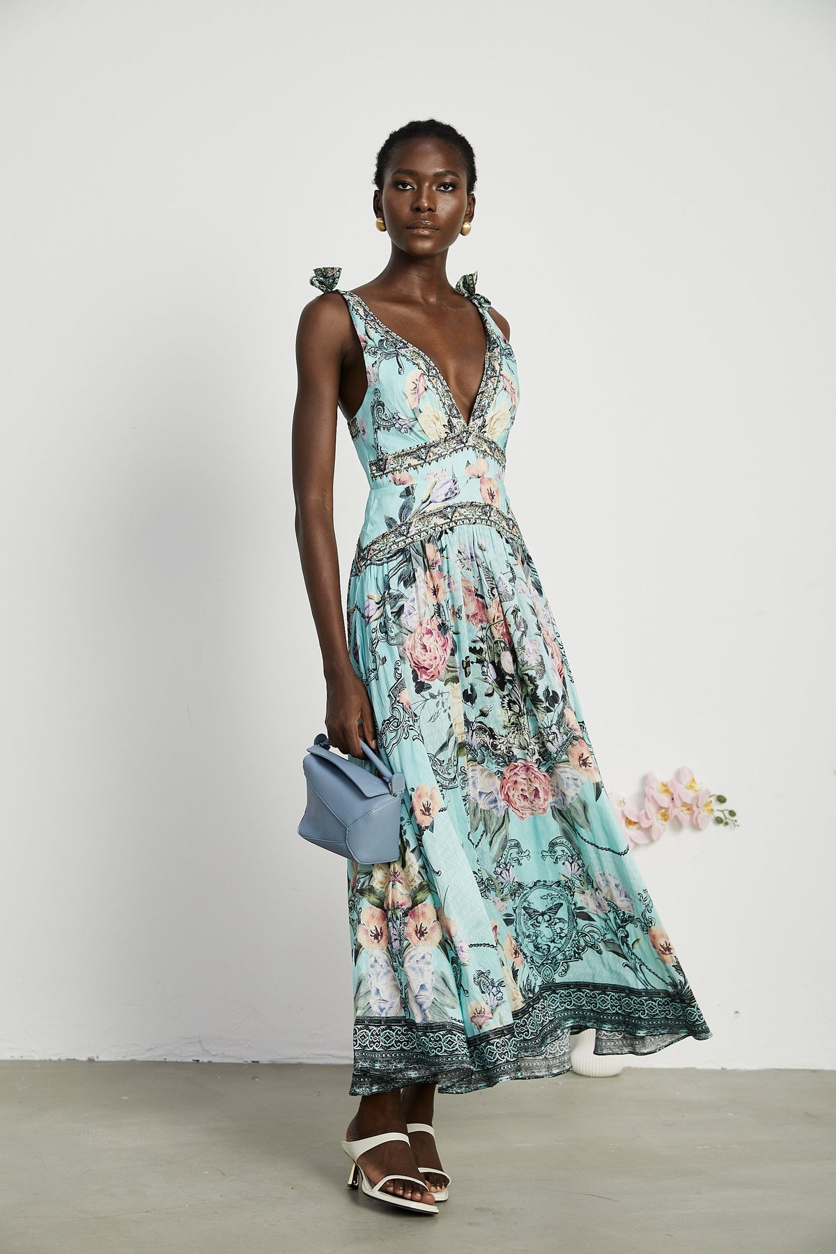 Saira midi elbise