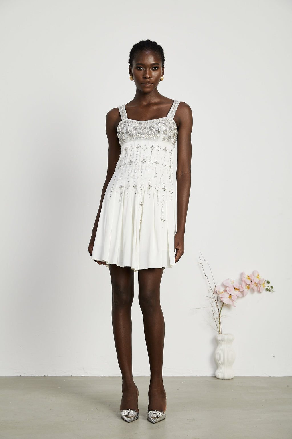Joséphine kristal mini elbise