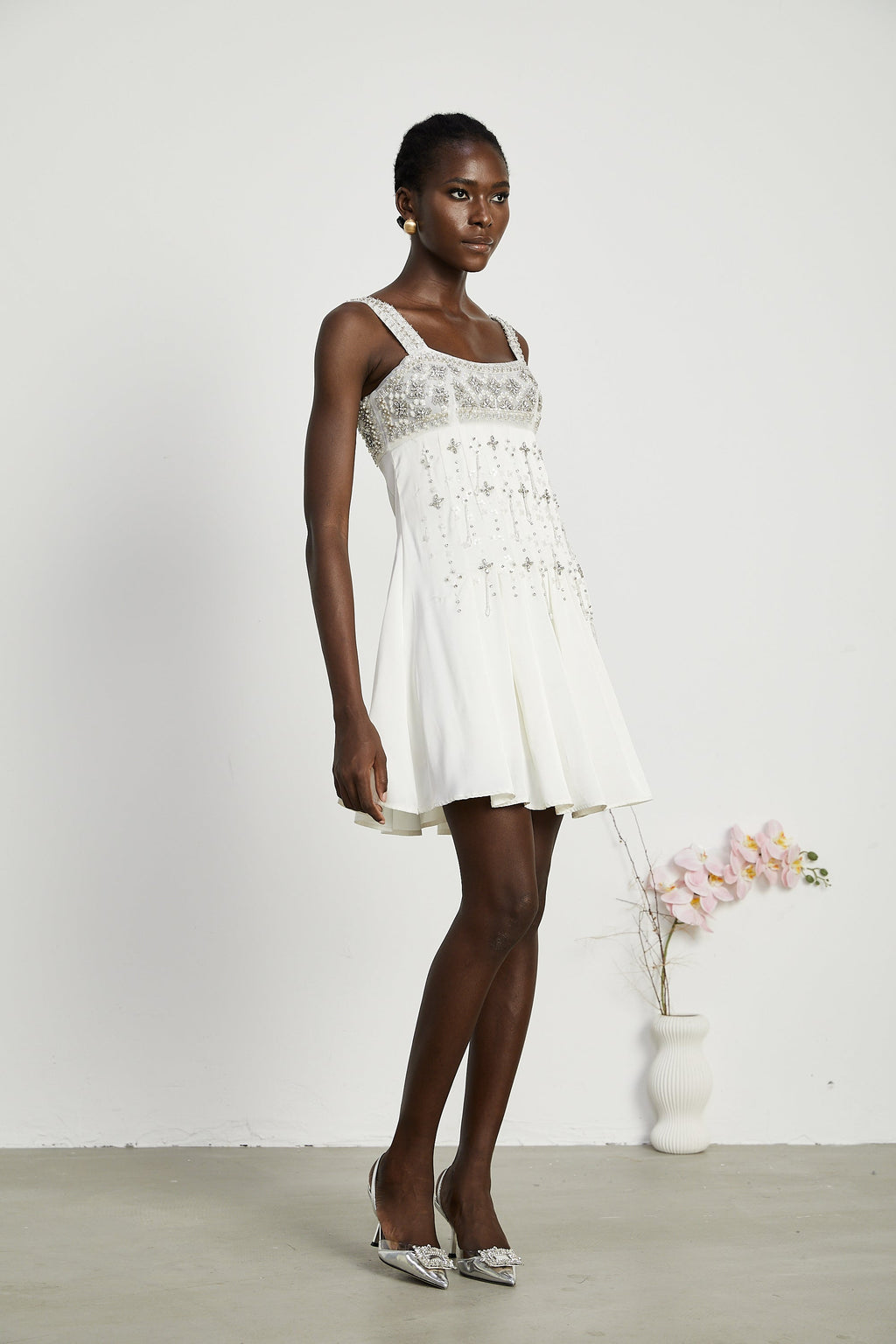 Joséphine kristal mini elbise