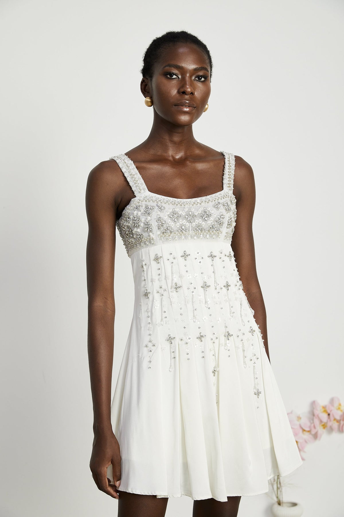 Joséphine kristal mini elbise