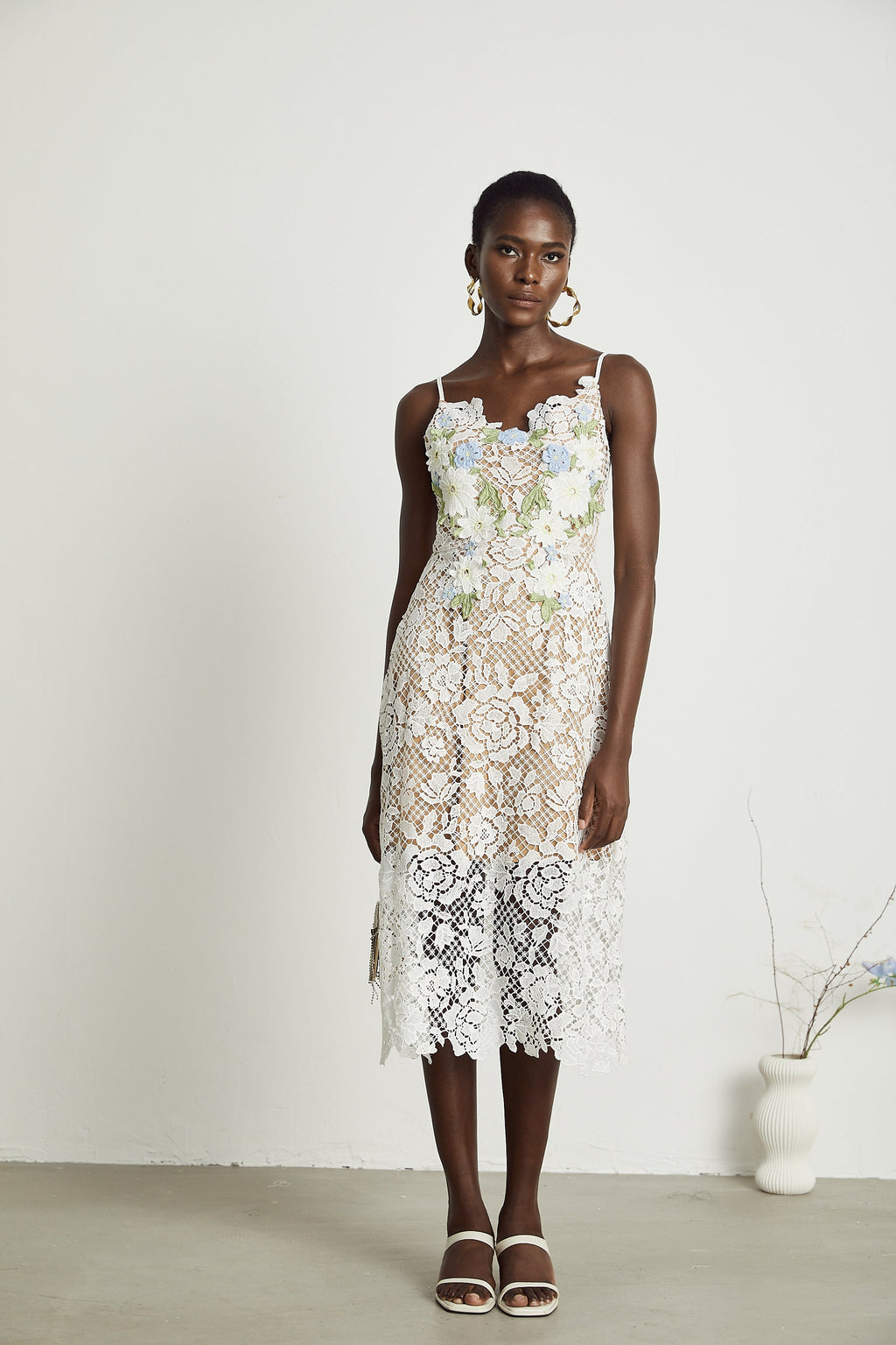 Hermine midi elbise