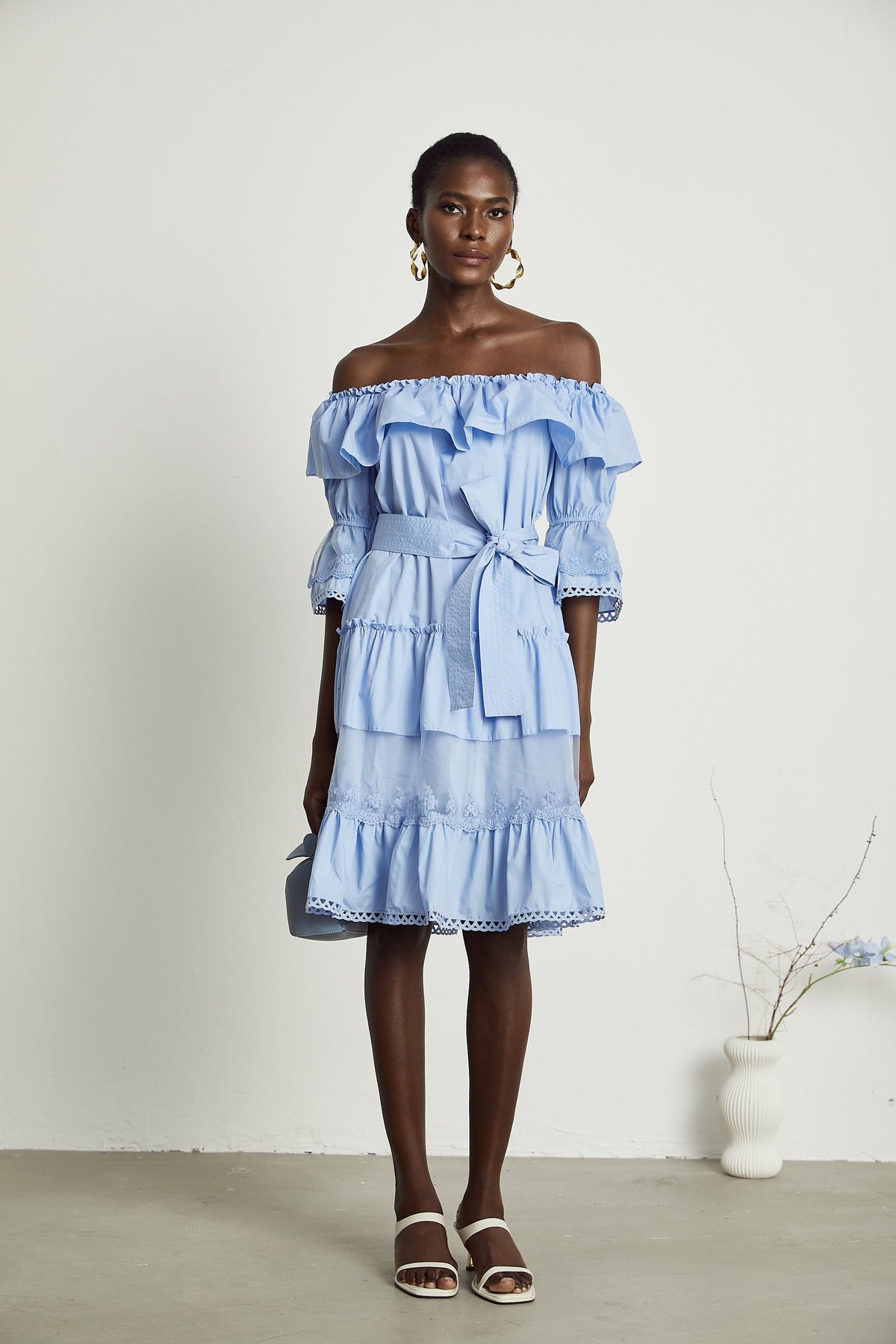 Sophie midi elbise