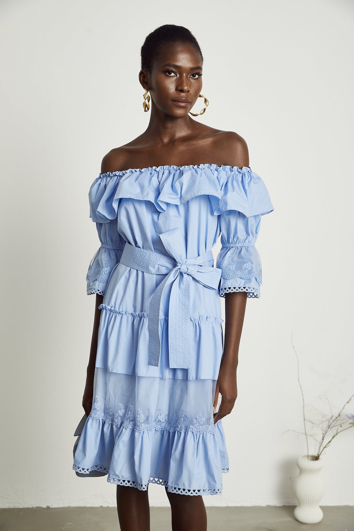 Sophie midi elbise