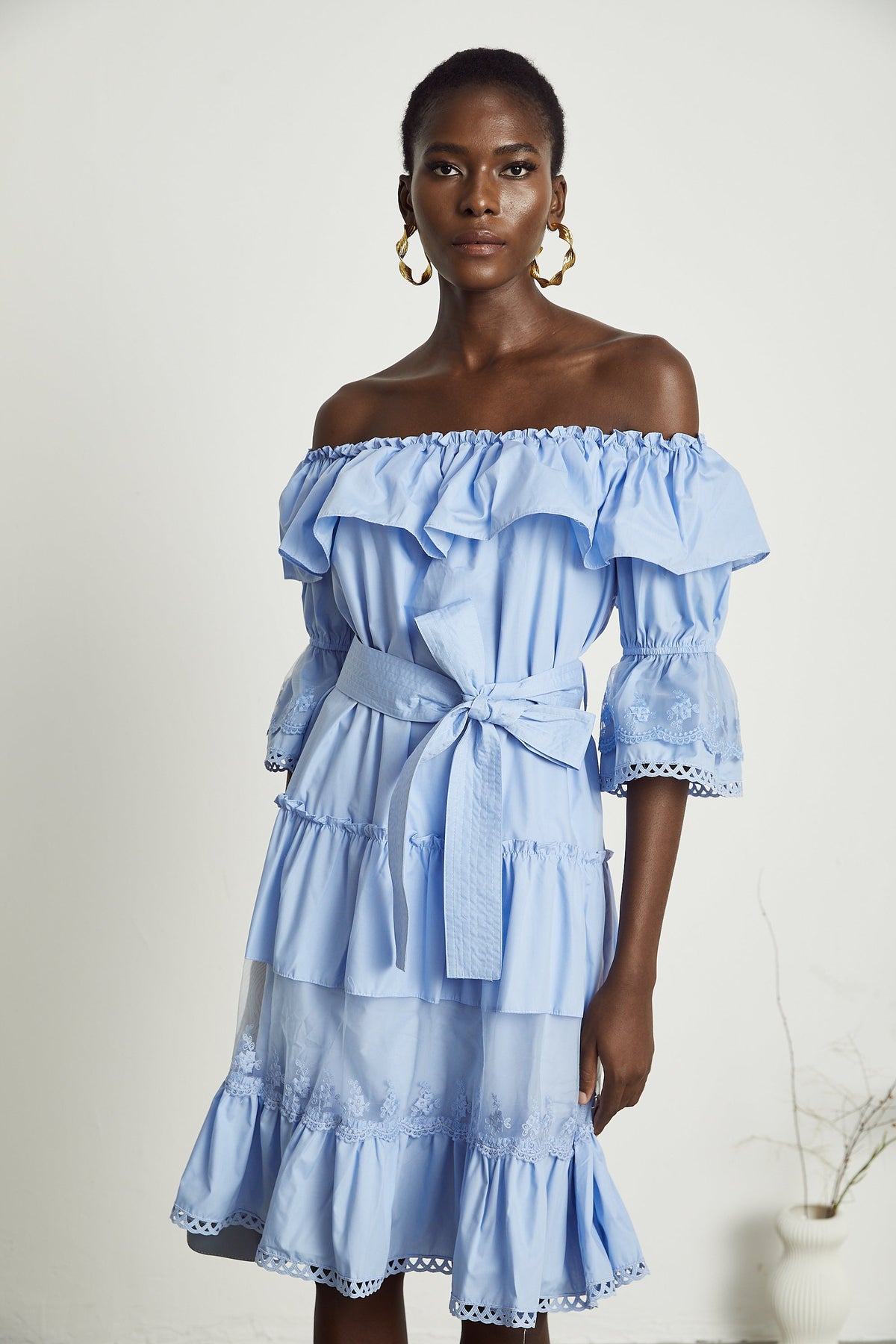 Sophie midi elbise