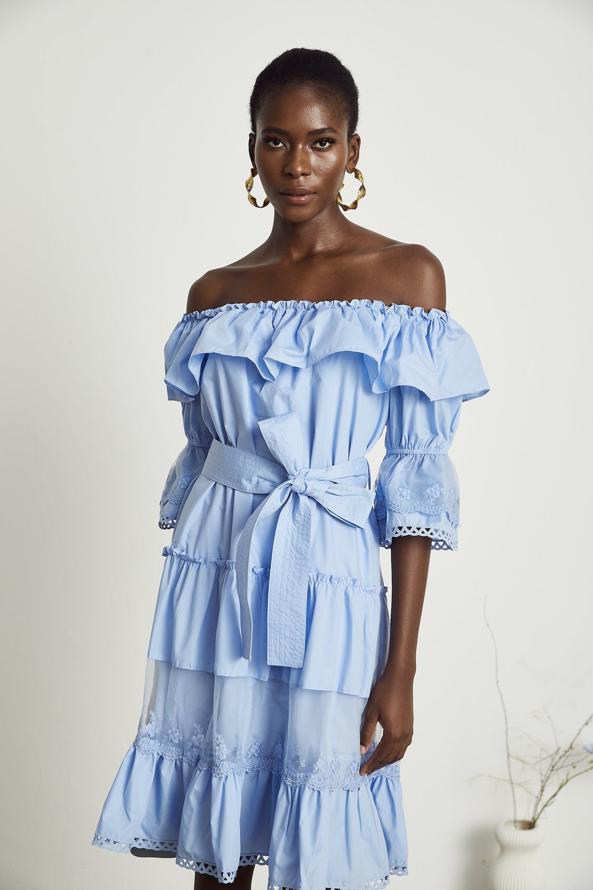 Sophie midi elbise