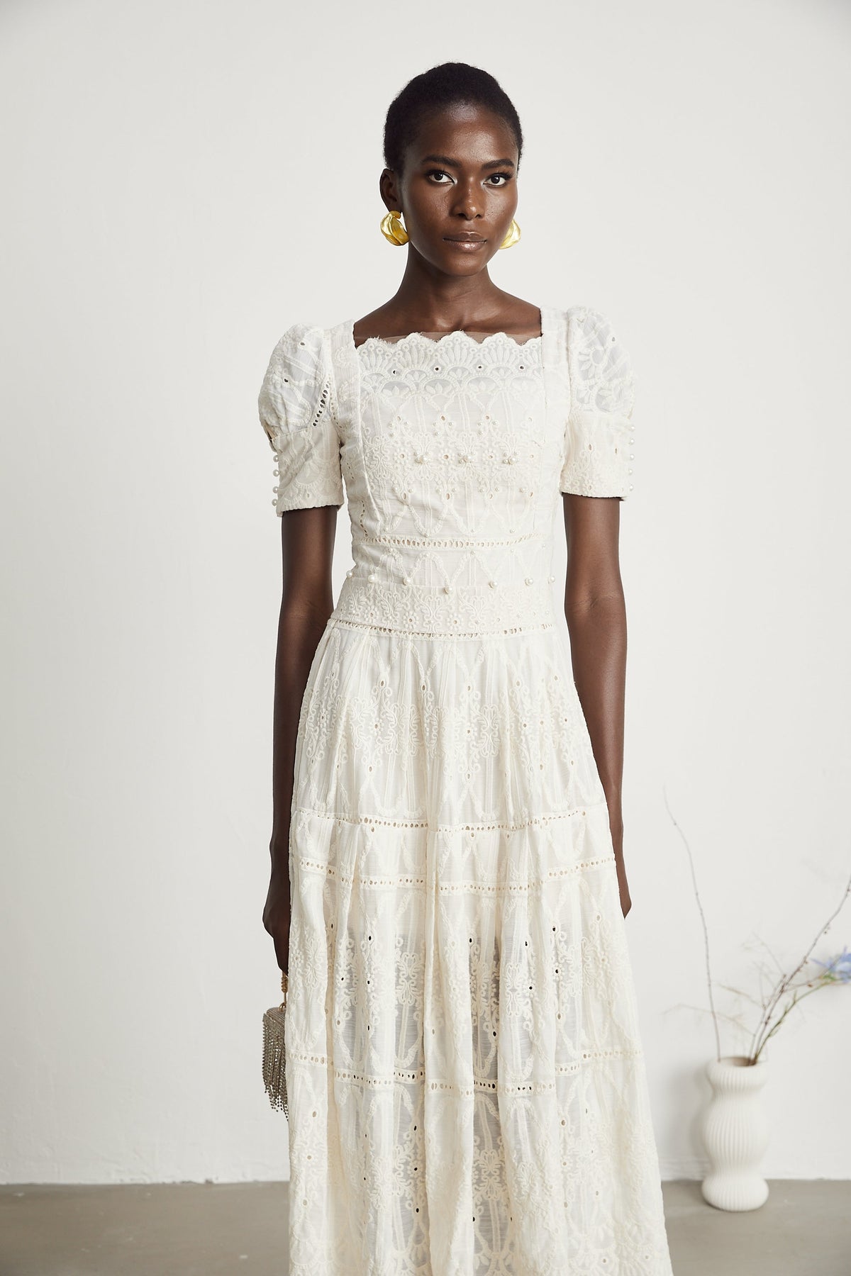 Anaïs midi elbise