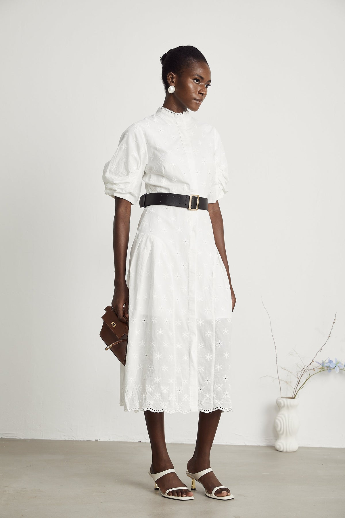 Cordelia büstiyer midi elbise