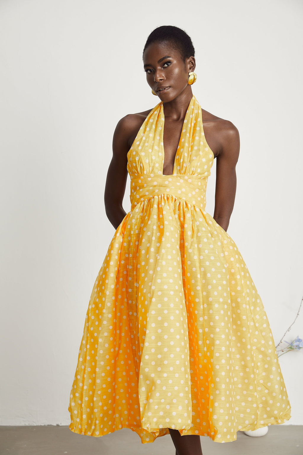 Juliette puantiye midi elbise