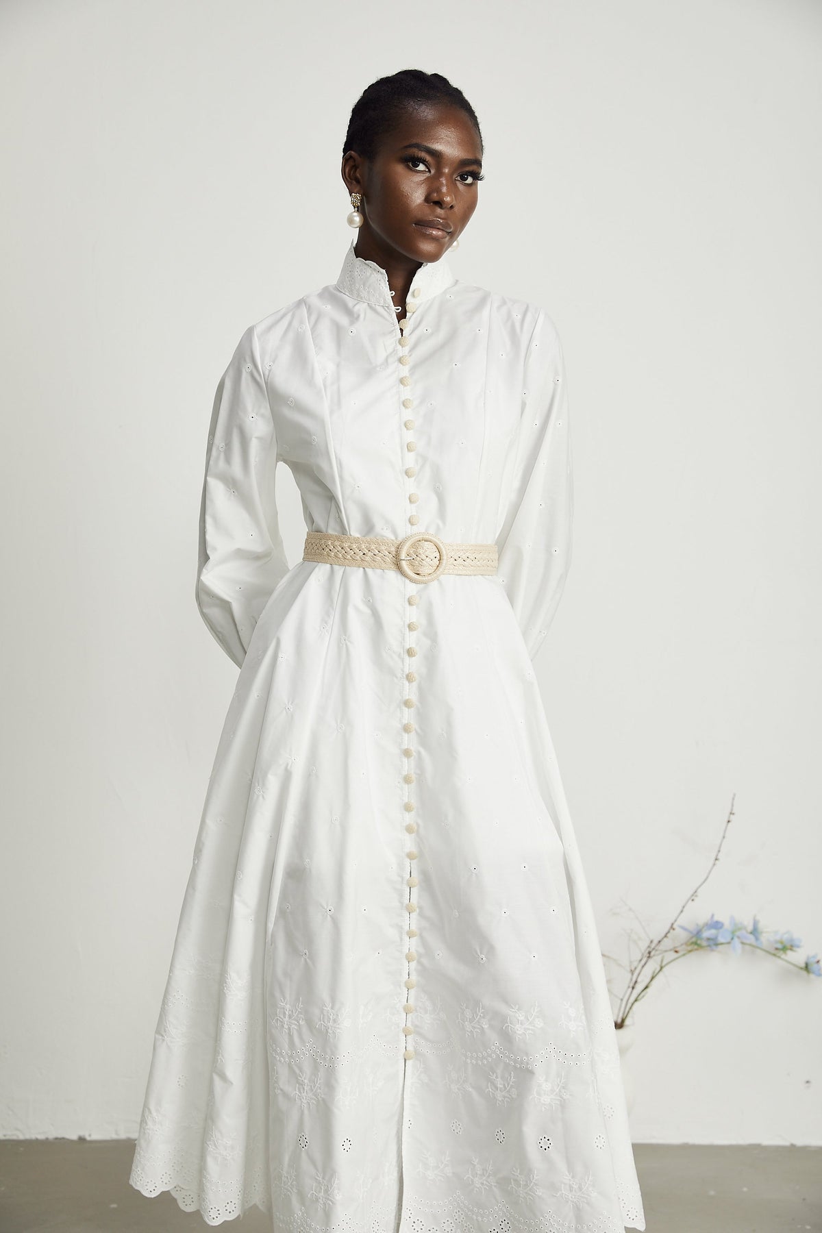 Apolline midi elbise