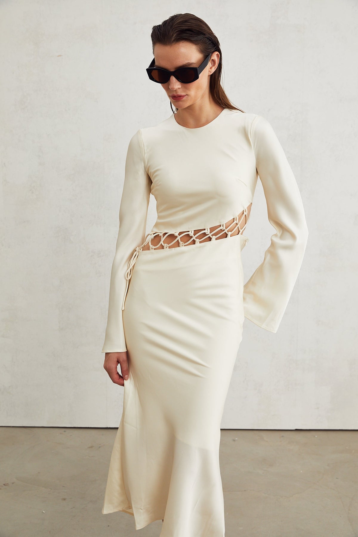 Constance midi elbise