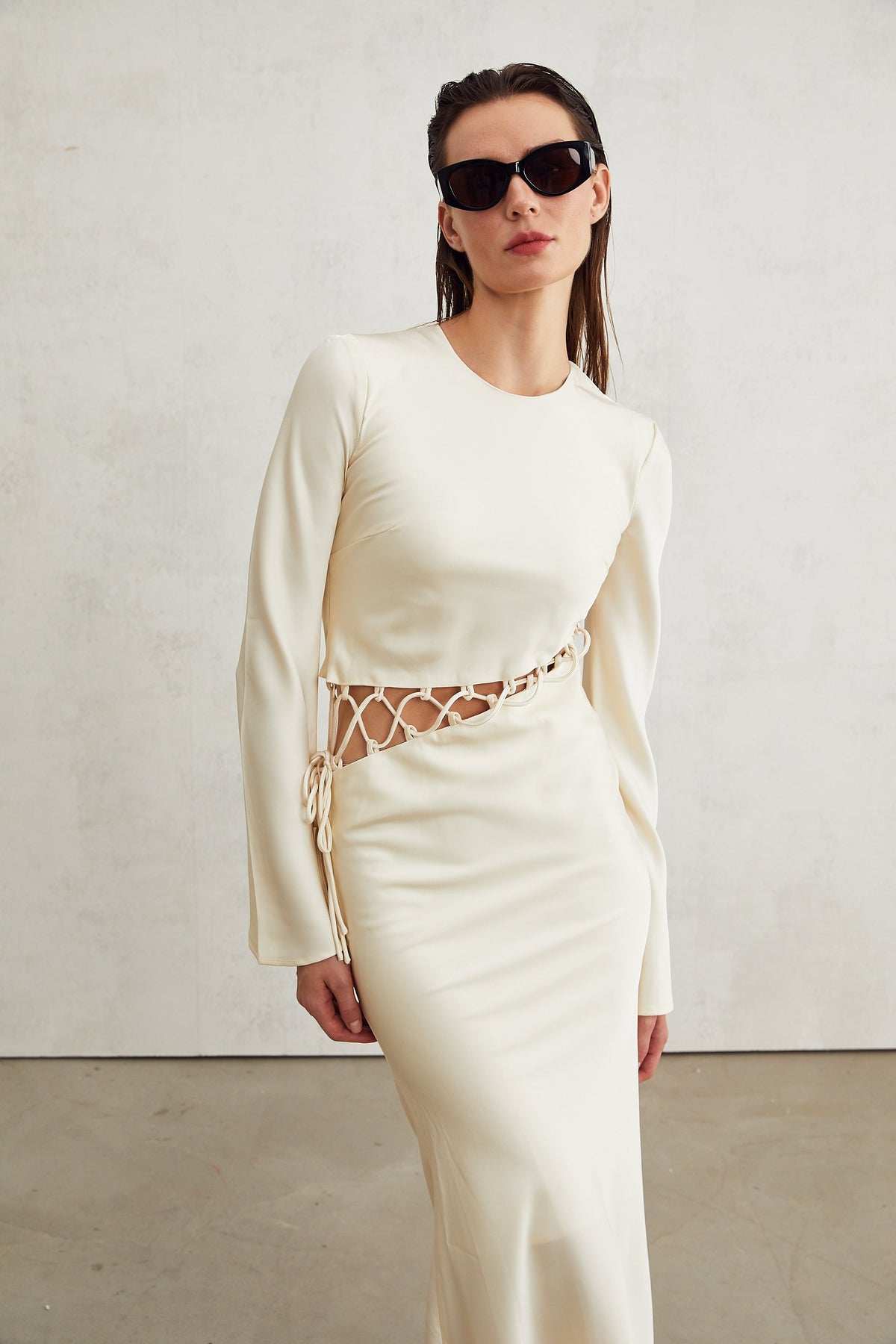 Constance midi elbise