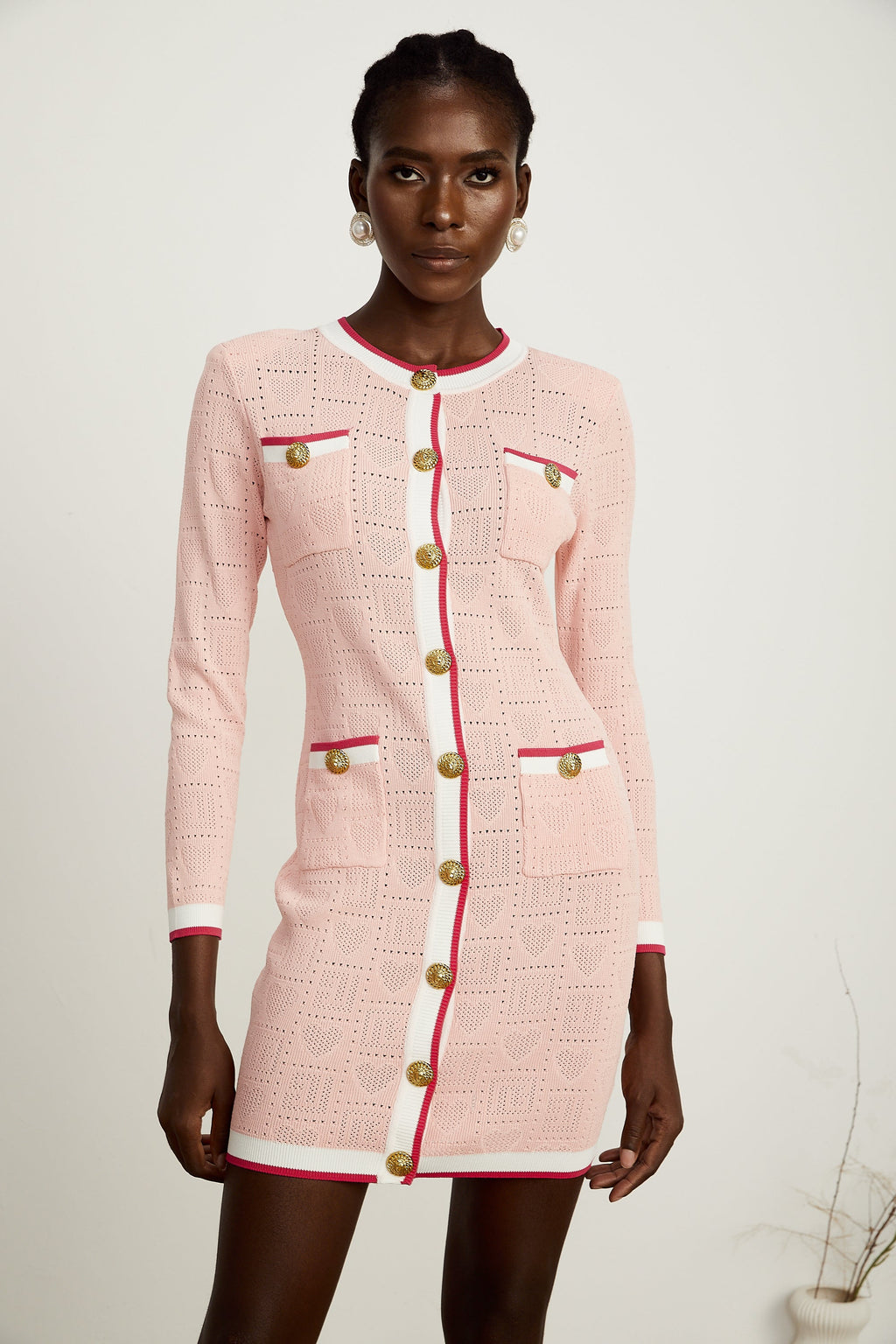 Karine örgü mini elbise