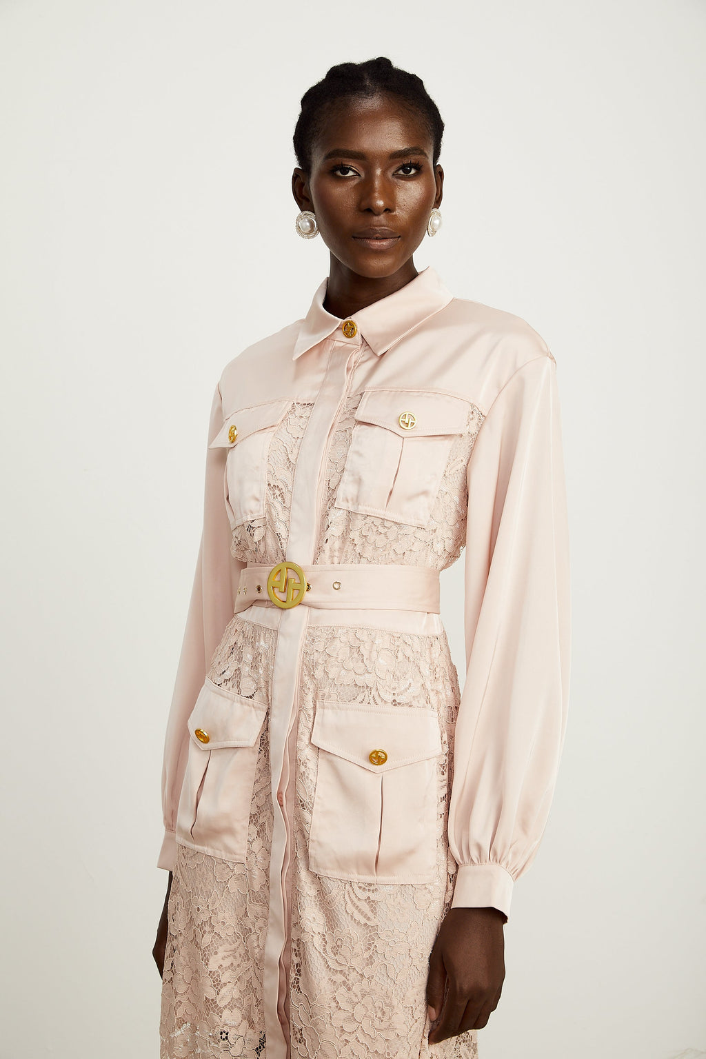 Delphine cepli midi elbise